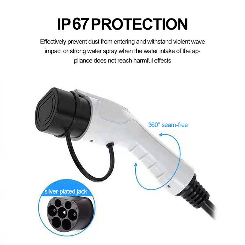 5M EV Charging Extension Cable 16A Electric Car Charging Extension Lead