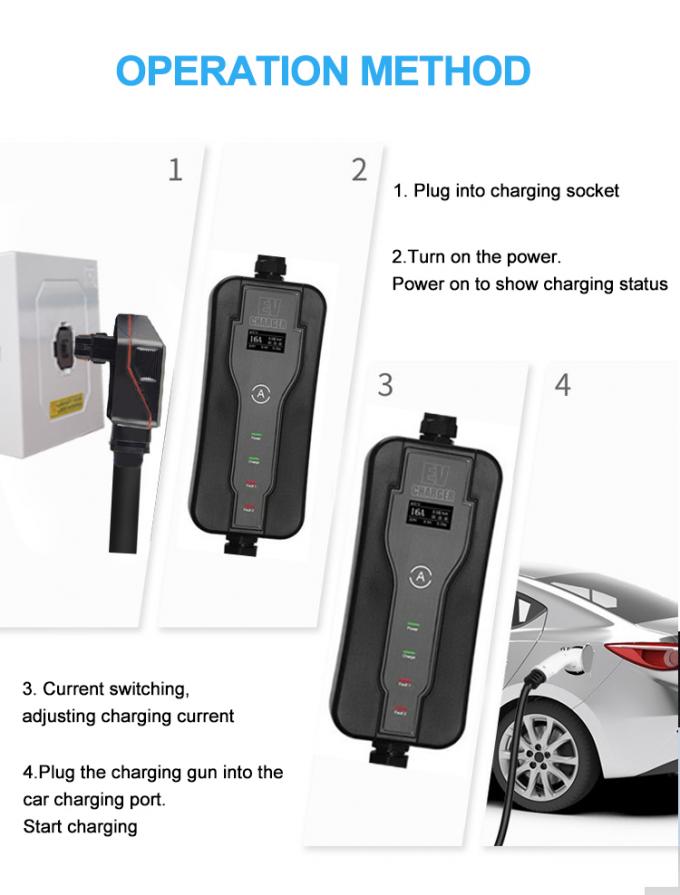 TUV Portable Car Battery Charger For Electric Cars EV Charging System
