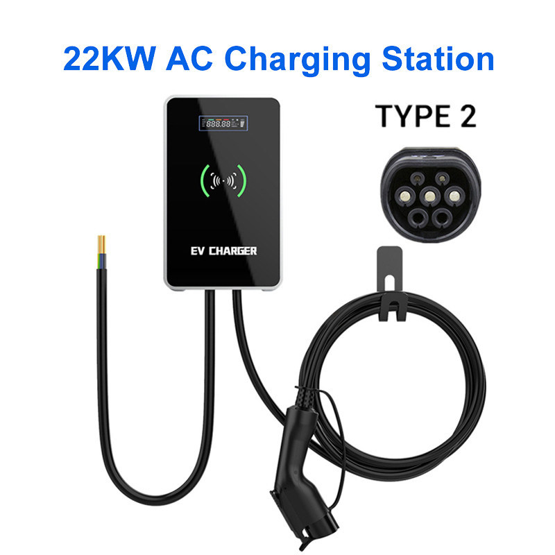 OCPP 2.0J Wallbox EV Charger 32A Portable Level 2 Electric Car Charger