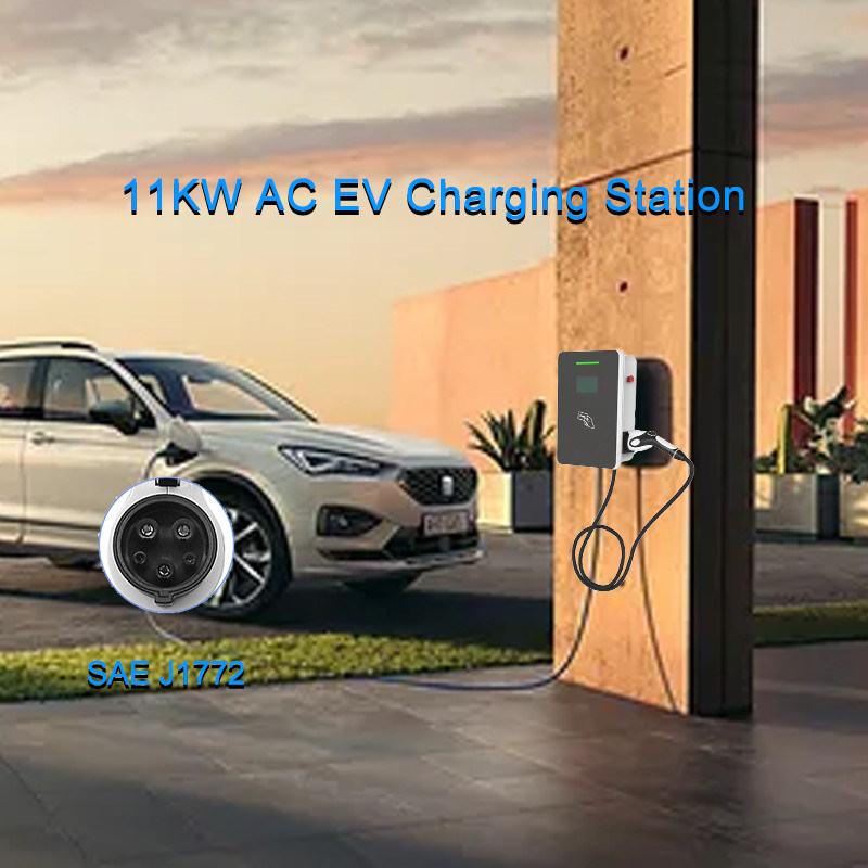 Wifi Interface AC EV Charging Station OCPP1.6J Chargepoint J1772