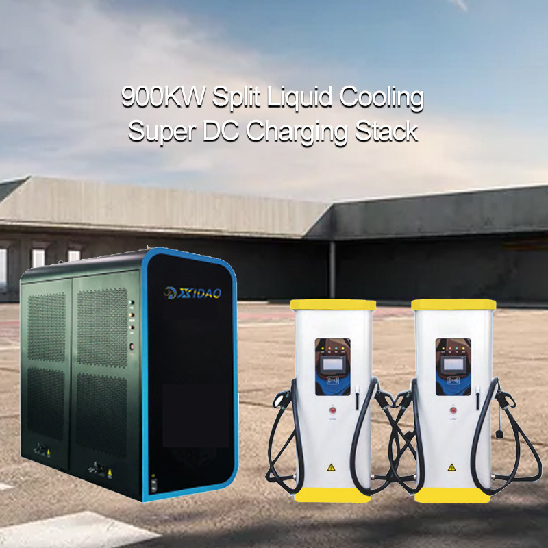 Forced Air EV Liquid Cooling Quick Charge Stations 50 Degree IP55 OCCP