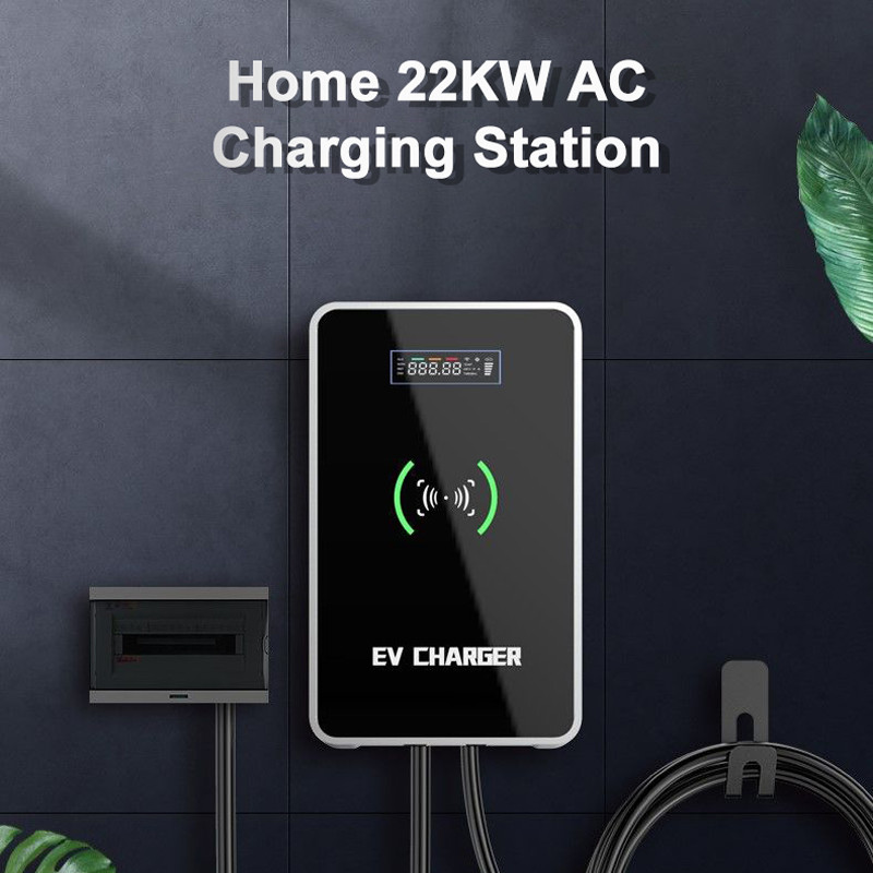 OCPP 2.0J Wallbox EV Charger 32A Portable Level 2 Electric Car Charger